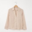 オフプライスストア(ウィメン)(OFF PRICE STORE(Women))のFaneuil（ファヌル） 前あき4つボタンシワ加工長袖シャツ ベージュ(052)