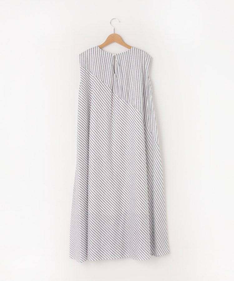 オフプライスストア(ウィメン)(OFF PRICE STORE(Women))のqout（コウト） リネン混切り替えストライプワンピース【SALE/セール/カジュアル/デイリー/トレンド/ゆったり】2