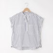 オフプライスストア(ウィメン)(OFF PRICE STORE(Women))のinnowave（イノウェーブ） 裾ドロスト ストライプフレンチスリーブブラウス【SALE/セール/カジュアル/デイリー/トレンド/きれいめカジュアル/ゆったり】 アイボリー(104)
