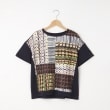 オフプライスストア(ウィメン)(OFF PRICE STORE(Women))のフロント幾何学デザインTシャツ【SALE/セール/カジュアル/デイリー/トレンド/ゆったり/体型カバー】 イエローグリーン(999)