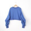 オフプライスストア(ウィメン)(OFF PRICE STORE(Women))のDoux.(ドゥ) 袖ギャザーショートスウェット【SALE/セール/セール/カジュアル/デイリー/トレンド/きれいめカジュアル/ルーズシルエット】 ブルー(091)