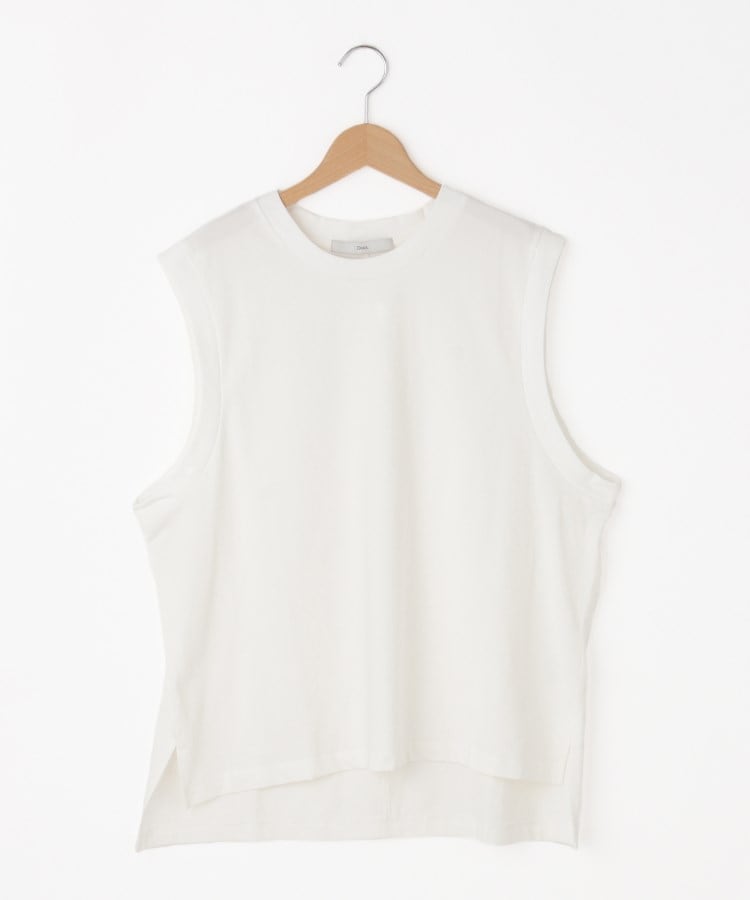 オフプライスストア(ウィメン)(OFF PRICE STORE(Women))のDoux.(ドゥ) オーバーサイズノースリーブカットソー ホワイト(002)