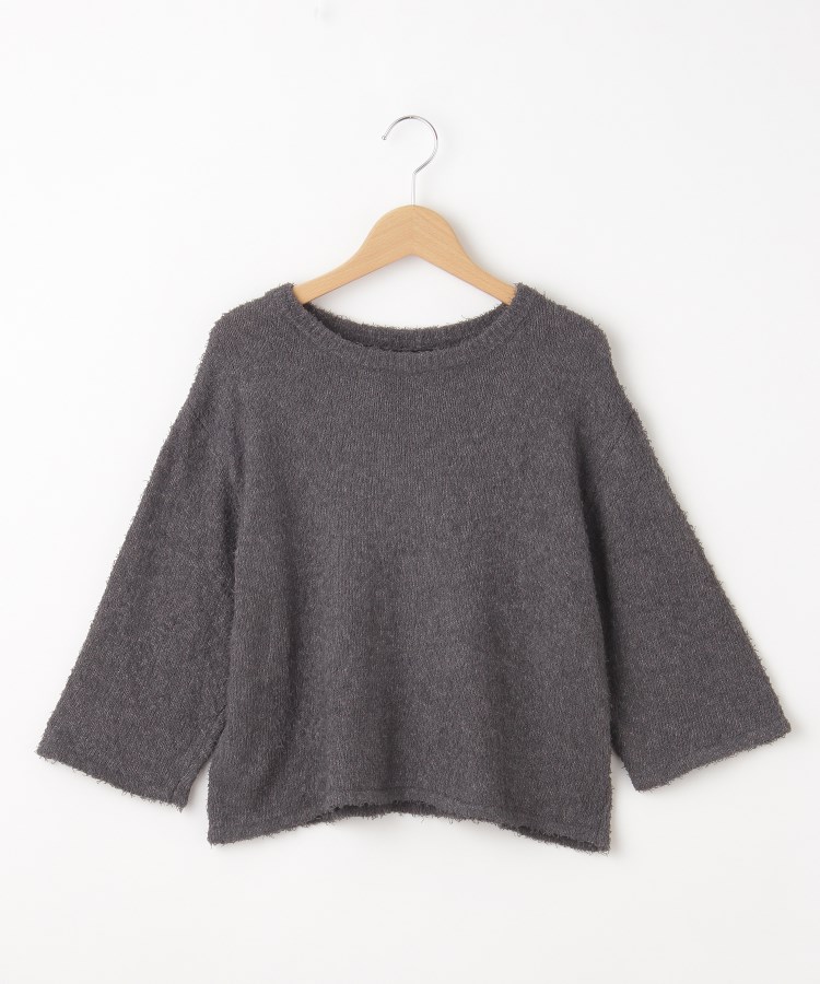 オフプライスストア(ウィメン)(OFF PRICE STORE(Women))のDoux.(ドゥ) 7分丈デザインニット【SALE/セール/カジュアル/デイリー/トレンド/きれいめカジュアル】 チャコール(016)