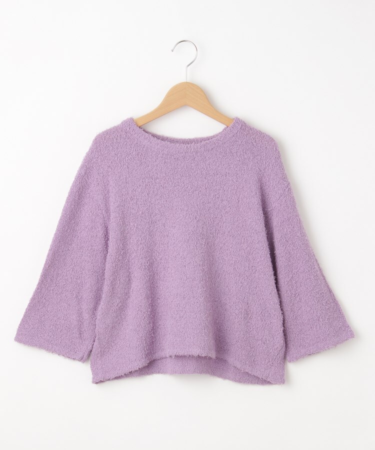 オフプライスストア(ウィメン)(OFF PRICE STORE(Women))のDoux.(ドゥ) 7分丈デザインニット【SALE/セール/カジュアル/デイリー/トレンド/きれいめカジュアル】 パープル(082)