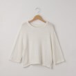オフプライスストア(ウィメン)(OFF PRICE STORE(Women))のDoux.(ドゥ) 7分丈デザインニット【SALE/セール/カジュアル/デイリー/トレンド/きれいめカジュアル】 ホワイト(002)