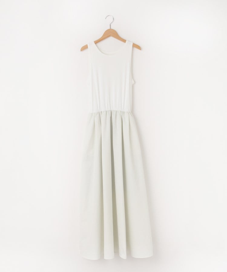 オフプライスストア(ウィメン)(OFF PRICE STORE(Women))のDoux.(ドゥ) ウエスト切り替えコンビワンピース ホワイト(001)