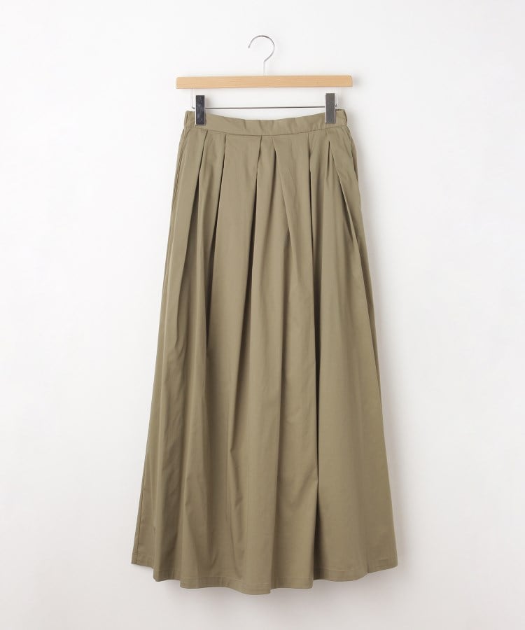 オフプライスストア(ウィメン)(OFF PRICE STORE(Women))のDoux.(ドゥ) コットン混ロングスカート【SALE/セール/カジュアル/デイリー/トレンド/きれいめカジュアル】 カーキ(027)