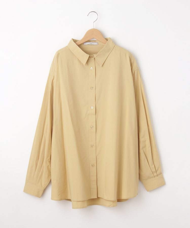 オフプライスストア(ウィメン)(OFF PRICE STORE(Women))のDoux.(ドゥ) コットン混ロングシャツ【SALE/セール/カジュアル/デイリー/トレンド/きれいめカジュアル】 イエロー(033)