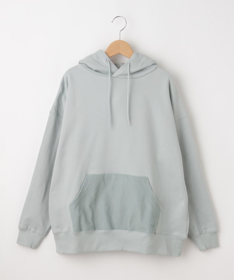 オフプライスストア(ウィメン)(OFF PRICE STORE(Women))のOcean Pacific(オーシャンパシフィック） 異素材ドッキングパーカー【SALE/セール/カジュアル/デイリー/トレンド/きれいめカジュアル】 ライトブルー(090)