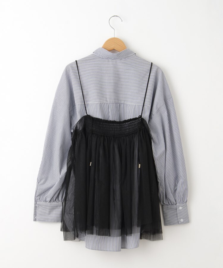 オフプライスストア(ウィメン)(OFF PRICE STORE(Women))のinnowave（イノウェーブ） チュールトップス＆シャツレイヤードセット【SALE/セール/カジュアル/デイリー/トレンド/きれいめカジュアル】3