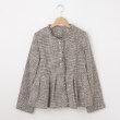 オフプライスストア(ウィメン)(OFF PRICE STORE(Women))の≪セレモニー/通勤≫qout（コウト） トライスピン杢ツィードジャケット【SALE/セール/入卒/学校行事/ビジネス/デイリー/きれいめカジュアル】2