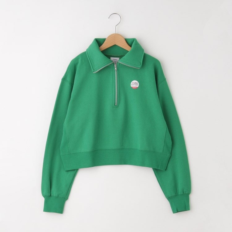 オフプライスストア(ウィメン)(OFF PRICE STORE(Women))のcoen（コーエン） USAコットンCVC裏毛H/ZIP プルオーバー【SALE/セール/カジュアル/デイリー/トレンド】 スウェット・トレーナー
