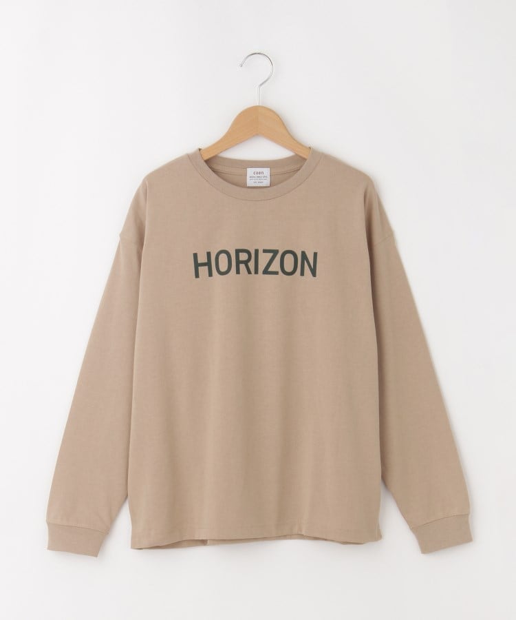 オフプライスストア(ウィメン)(OFF PRICE STORE(Women))のcoen（コーエン） ランドスケープフォトプリントロングスリーブTシャツ【SALE/セール/カジュアル/デイリー/トレンド/スポーティースタイル】 ベージュ(052)