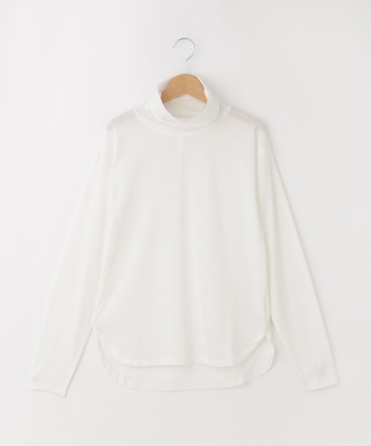 オフプライスストア(ウィメン)(OFF PRICE STORE(Women))のcoen（コーエン） リラックスタートルネックロングスリーブTシャツ【SALE/セール/カジュアル/デイリー/トレンド/ゆったり】 オフホワイト(003)