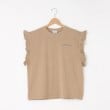 オフプライスストア(ウィメン)(OFF PRICE STORE(Women))のcoen（コーエン） ピグメント袖フリルツアーTシャツ【SALE/セール/カジュアル/デイリー/トレンド/ガーリー】 ベージュ(052)