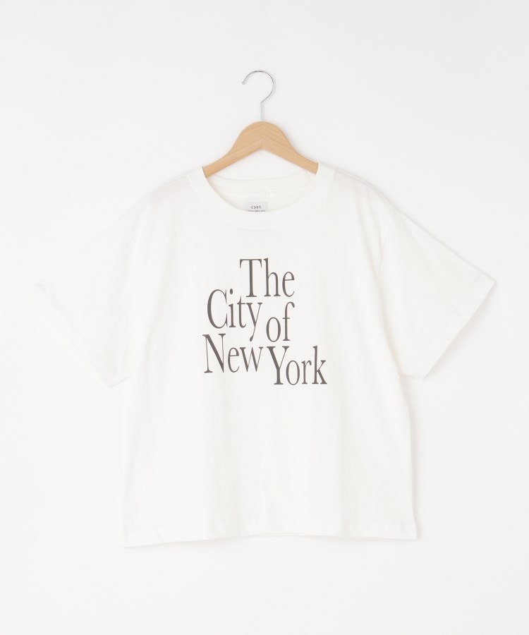 オフプライスストア(ウィメン)(OFF PRICE STORE(Women))のcoen（コーエン） 別注NYCロゴプリントTシャツ【SALE/セール/カジュアル/デイリー/トレンド】 ホワイト(002)