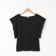 オフプライスストア(ウィメン)(OFF PRICE STORE(Women))のcoen（コーエン） ミニTシャツ＆スクエアタンクトップ2セット【SALE/セール/カジュアル/デイリー/トレンド】 ブラック(019)