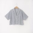 オフプライスストア(ウィメン)(OFF PRICE STORE(Women))のcoen（コーエン） パイピング花柄プリントシャツ【SALE/セール/カジュアル/デイリー/トレンド/ルーズシルエット/ゆったり】 ブルー(091)