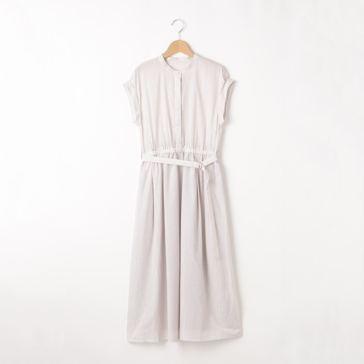 オフプライスストア(ウィメン)(OFF PRICE STORE(Women))のinnowave（イノウェーブ） ローンストライプ（ラメMix) ワンピース【SALE/セール/オフプライス/カジュアル/デイリー/トレンド】 マキシ・ロングワンピース