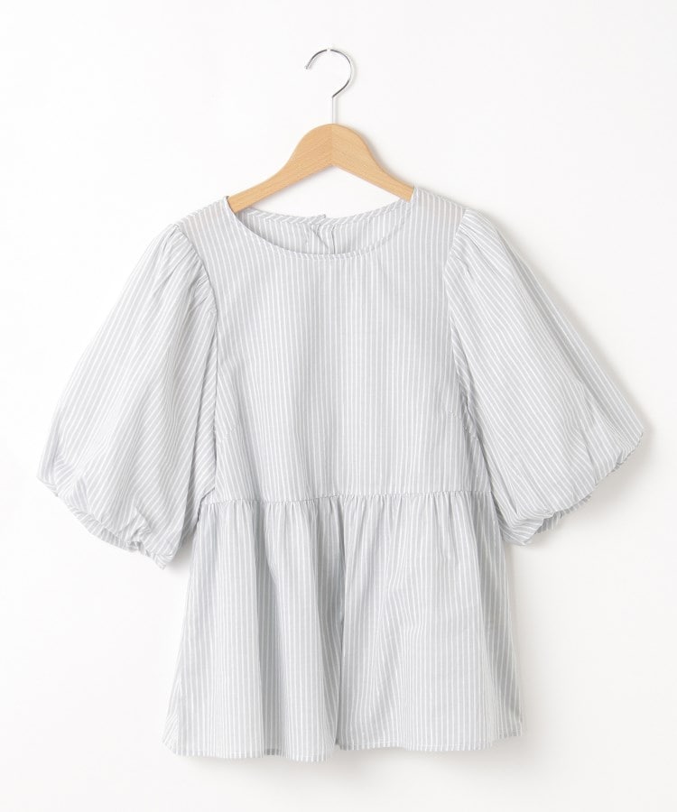 オフプライスストア(ウィメン)(OFF PRICE STORE(Women))のinnowave（イノウェーブ） ローンストライプ（ラメMix) ブラウス【SALE/セール/オフプライス/カジュアル/デイリー/トレンド】1