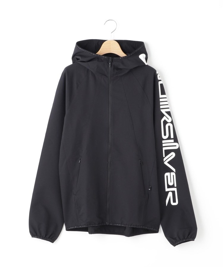 オフプライスストア(メンズ)(OFF PRICE STORE(Mens))のQuiksilver 袖ロゴ入りジップパーカ ブラック(019)