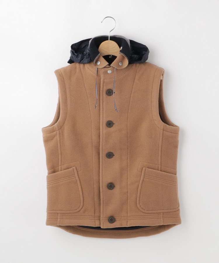 オフプライスストア(メンズ)(OFF PRICE STORE(Mens))のMIL-SPEC フード付き毛混ベスト トープ(054)