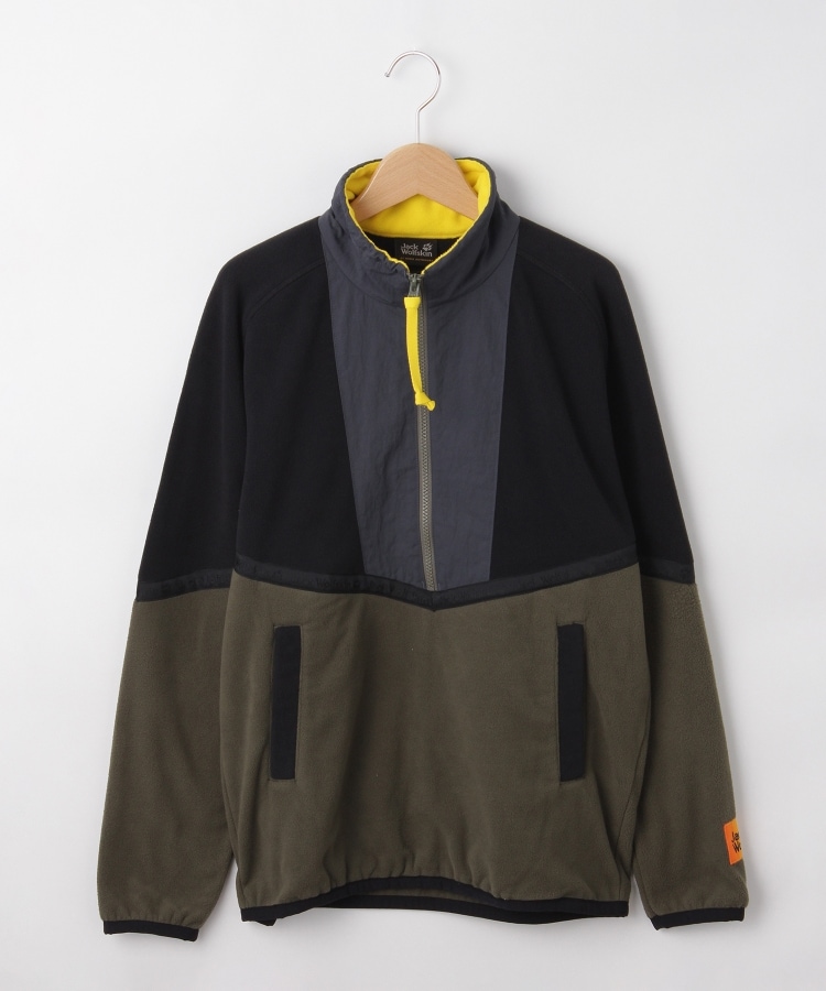 オフプライスストア(メンズ)(OFF PRICE STORE(Mens))のJack Wolfskin（ジャックウルフスキン） ハーフジップコンビフリースブルゾン グリーン(021)