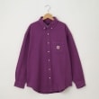 オフプライスストア(メンズ)(OFF PRICE STORE(Mens))のWhat it isNT（ワットイットイズント） MarkGonzales胸ポケットロゴ付きデニムシャツ【SALE/カジュアル/デイリー/トレンド/ストリート】 パープル(082)
