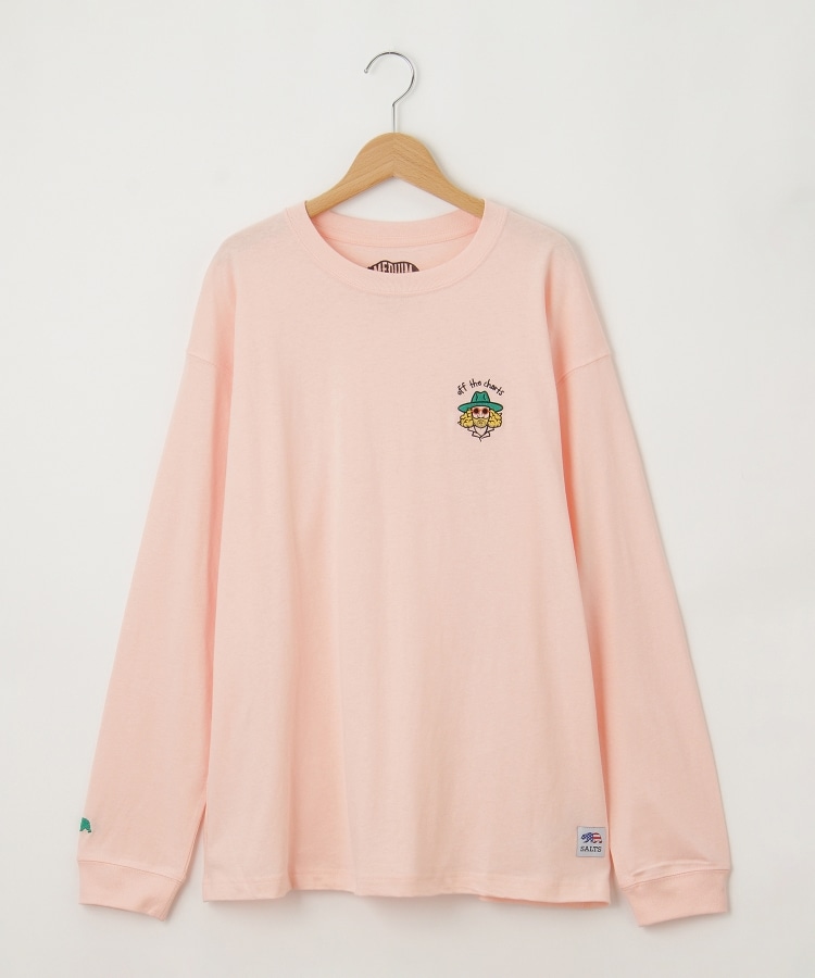 オフプライスストア(メンズ)(OFF PRICE STORE(Mens))のSALTS（ソルツ） おじさん刺しゅうロンT ピンク(072)