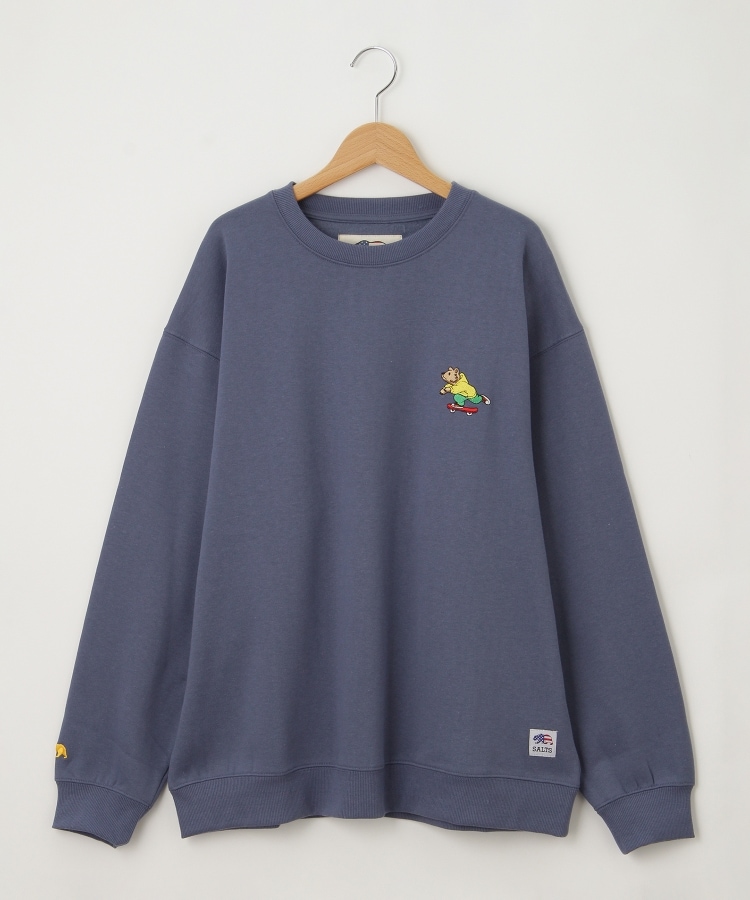 オフプライスストア(メンズ)(OFF PRICE STORE(Mens))のSALTS（ソルツ） 裏起毛ベアー刺しゅうトレーナー ブルー(092)