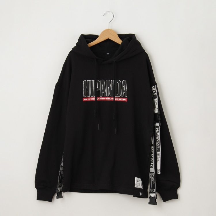 オフプライスストア(メンズ)(OFF PRICE STORE(Mens))のHIPANDA（ハイパンダ） サイドスリーブロゴテープパーカー パーカー