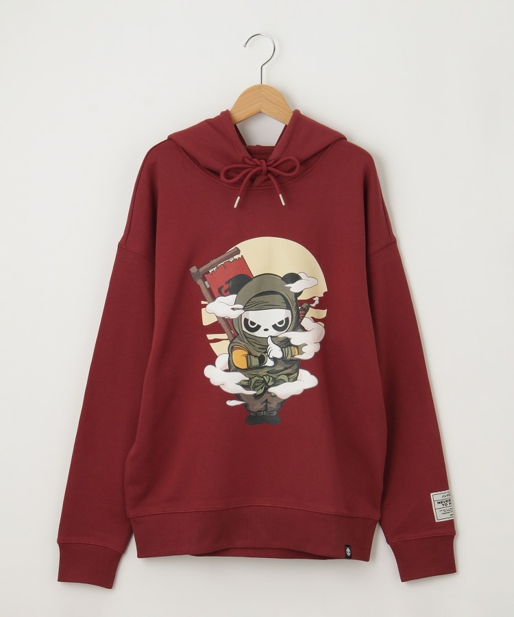 オフプライスストア(メンズ)(OFF PRICE STORE(Mens))のHIPANDA（ハイパンダ） HIPANDA忍者プリントトパーカー レッド(062)