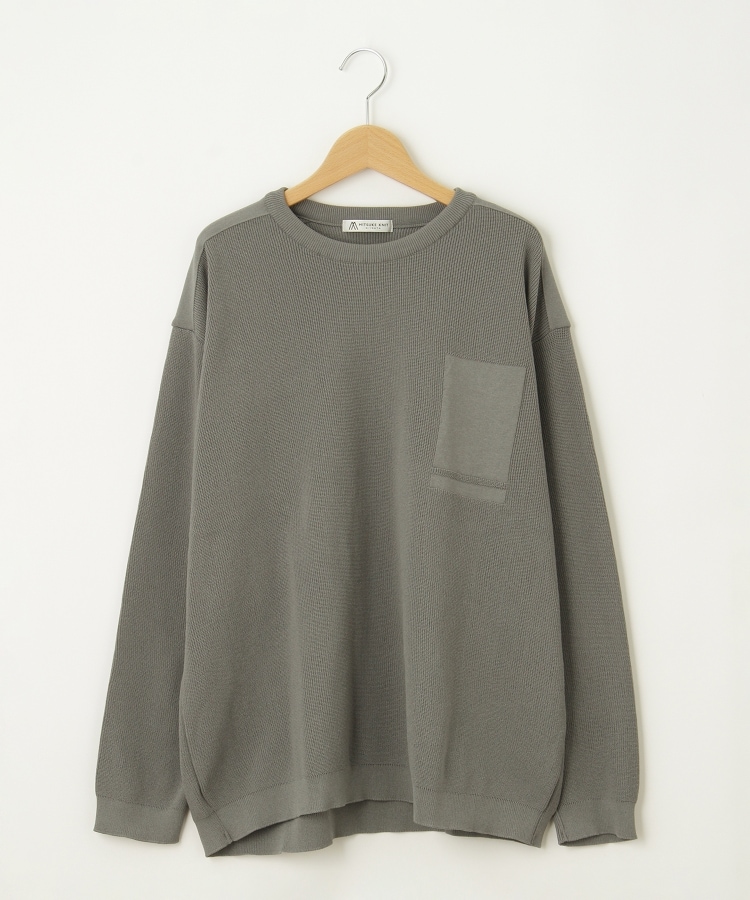 オフプライスストア(メンズ)(OFF PRICE STORE(Mens))のcharee braver（チャーリーブレイバー） リブプルオーバー グレー(012)