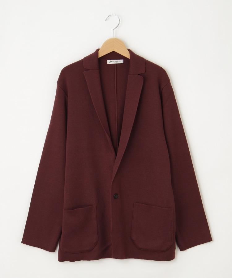 オフプライスストア(メンズ)(OFF PRICE STORE(Mens))のcharee braver（チャーリーブレイバー） ニットジャケット【SALE/カジュアル/デイリー/トレンド/きれいめカジュアル】 レッド(063)