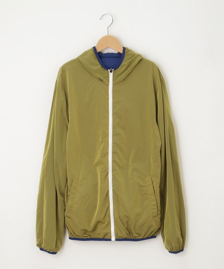 オフプライスストア(メンズ)(OFF PRICE STORE(Mens))のcharee braver（チャーリーブレイバー） リバーシブルフード付きジャンパー ライム×ブルー(092)