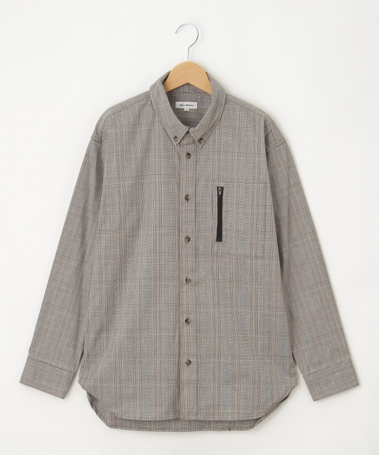 オフプライスストア(メンズ)(OFF PRICE STORE(Mens))のcharee braver（チャーリーブレイバー） チェックカジュアルシャツ グレー(012)