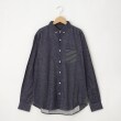 オフプライスストア(メンズ)(OFF PRICE STORE(Mens))のcharee braver（チャーリーブレイバー） ボーダーコンビカジュアルシャツ【SALE/カジュアル/デイリー/トレンド/ユニセックス】 ネイビー(093)