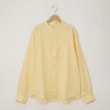 オフプライスストア(メンズ)(OFF PRICE STORE(Mens))のcharee braver（チャーリーブレイバー） バンドカラー麻カジュアルシャツ イエロー(050)