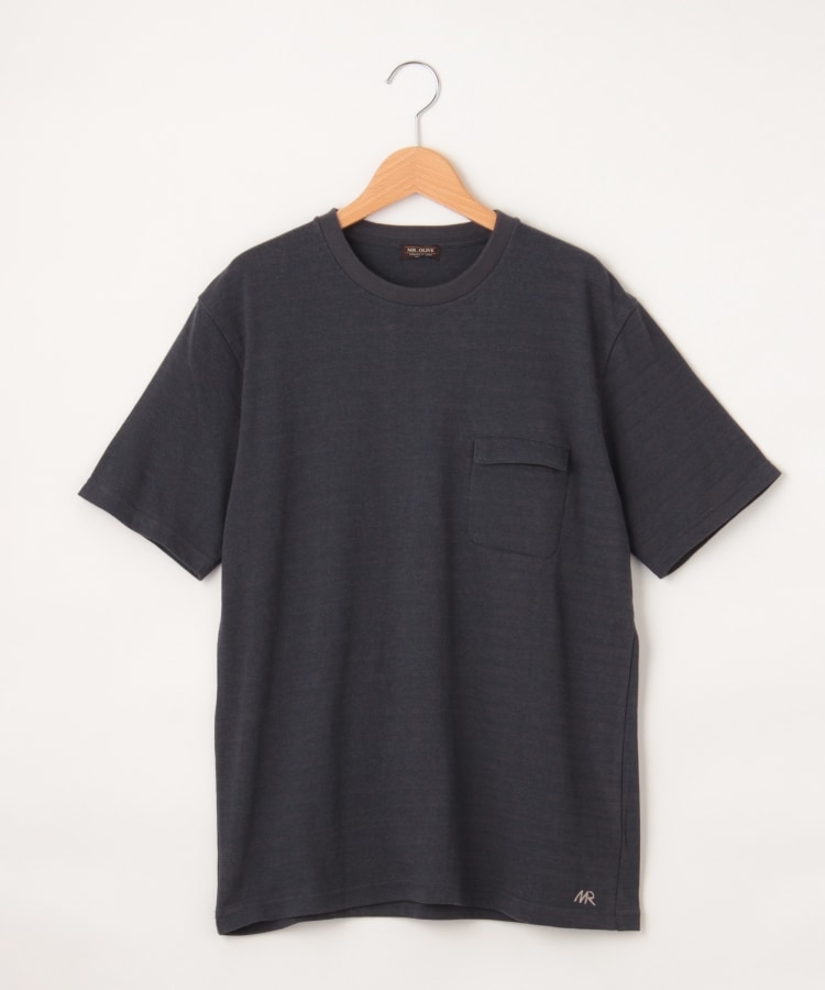 オフプライスストア(メンズ)(OFF PRICE STORE(Mens))のMR.OLIVE（ミスターオリーブ） 胸ポケット付きTシャツ ブラック(999)