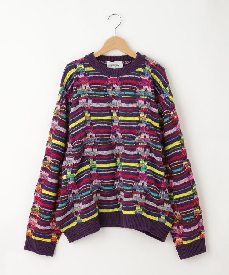 オフプライスストア(メンズ)(OFF PRICE STORE(Mens))のIroquois（イロコイ） ジャガードニット パープル(082)