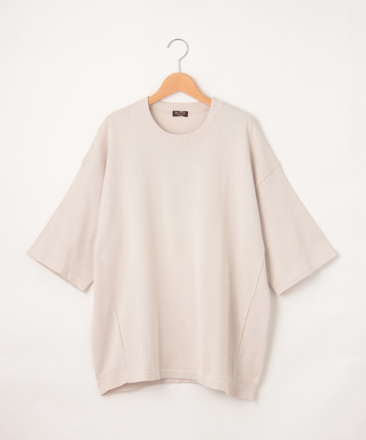 オフプライスストア(メンズ)(OFF PRICE STORE(Mens))のMR.OLIVE（ミスターオリーブ） 半袖サマーニットプルオーバー アイボリー(999)