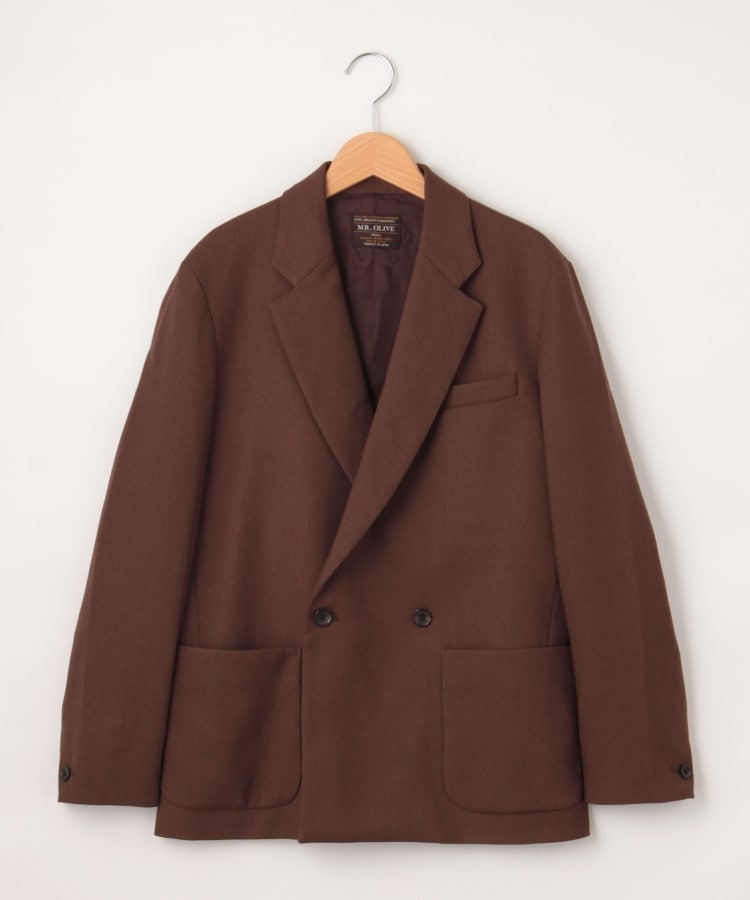 オフプライスストア(メンズ)(OFF PRICE STORE(Mens))のMR.OLIVE（ミスターオリーブ） ダブルジャケット ブラウン(043)