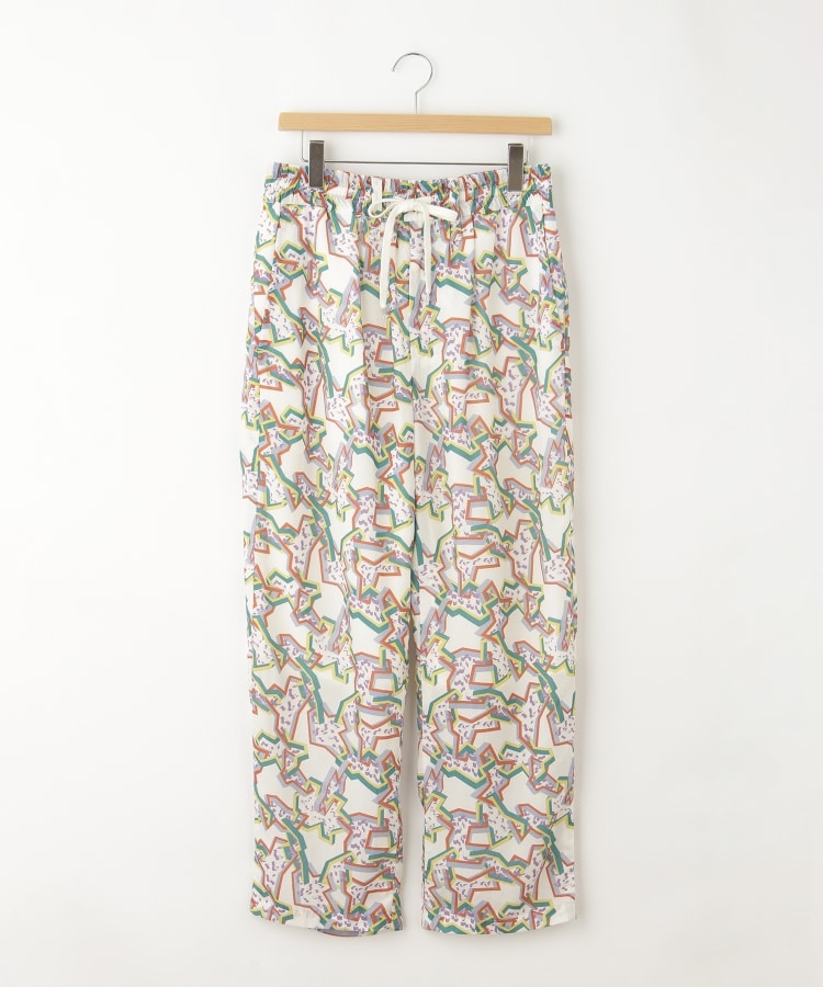 オフプライスストア(メンズ)(OFF PRICE STORE(Mens))のIroquois（イロコイ） ウエストゴム総柄パンツ ホワイト(001)