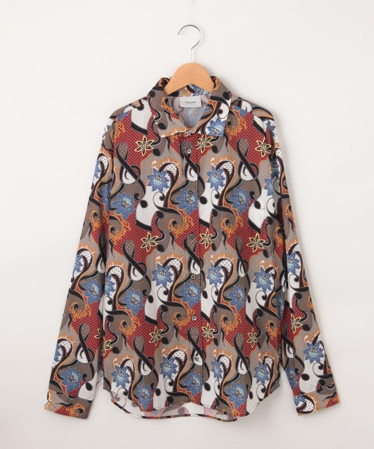 オフプライスストア(メンズ)(OFF PRICE STORE(Mens))のIroquois（イロコイ） ト音記号＆フラワー柄長袖シャツ1