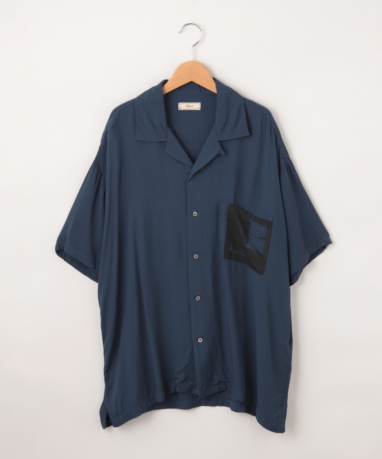オフプライスストア(メンズ)(OFF PRICE STORE(Mens))のIroquois（イロコイ） バックプリント半袖シャツ ブルー(091)