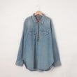 オフプライスストア(メンズ)(OFF PRICE STORE(Mens))のThe Letters（レターズ） ジッパー付きデニムシャツ ブルー(999)