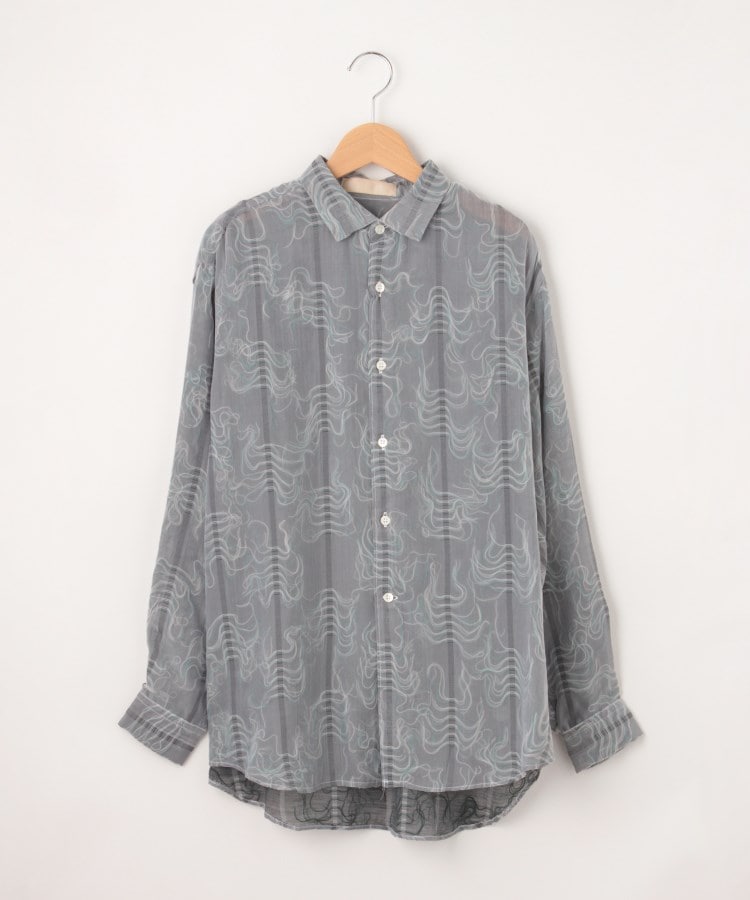オフプライスストア(メンズ)(OFF PRICE STORE(Mens))のmeagratia（メアグラーティア） プリントデザインシャツ ホワイト(999)