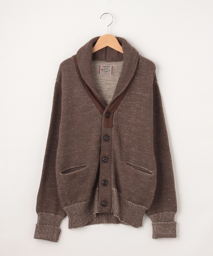 オフプライスストア(メンズ)(OFF PRICE STORE(Mens))のVarde77（バルデ77） ブルゾン風ニットカーディガン ブラウン(043)