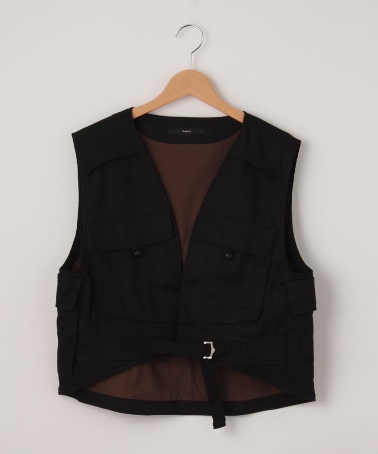 オフプライスストア(メンズ)(OFF PRICE STORE(Mens))のVarde77（バルデ77） 多機能ポケット付きベスト ブラック(019)