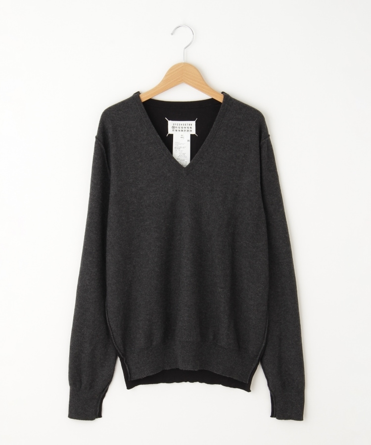 MAISON MARGIELA(メゾン マルジェラ) コンビVネックニット MAISON MARGIELA(メゾン マルジェラ) コンビVネックニット